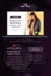 Virtual Wine Tasting featuring Quinta do Noval @ Wine Clique Pte Ltd