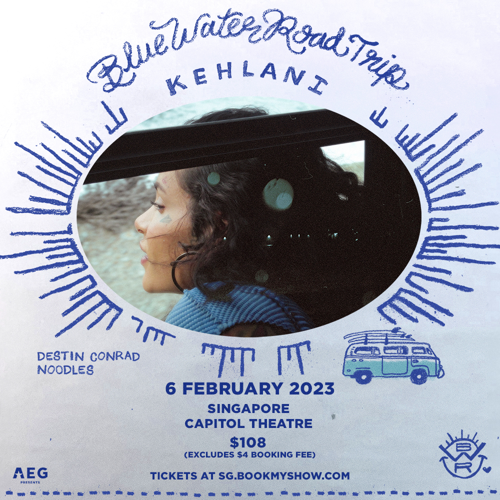 Kehlani Journeys to Singapore for Blue Water Road Trip Tour 2023