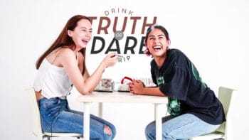 Best friends play Truth or Dare, Drink or Strip | Quinty Natalia & Angel
