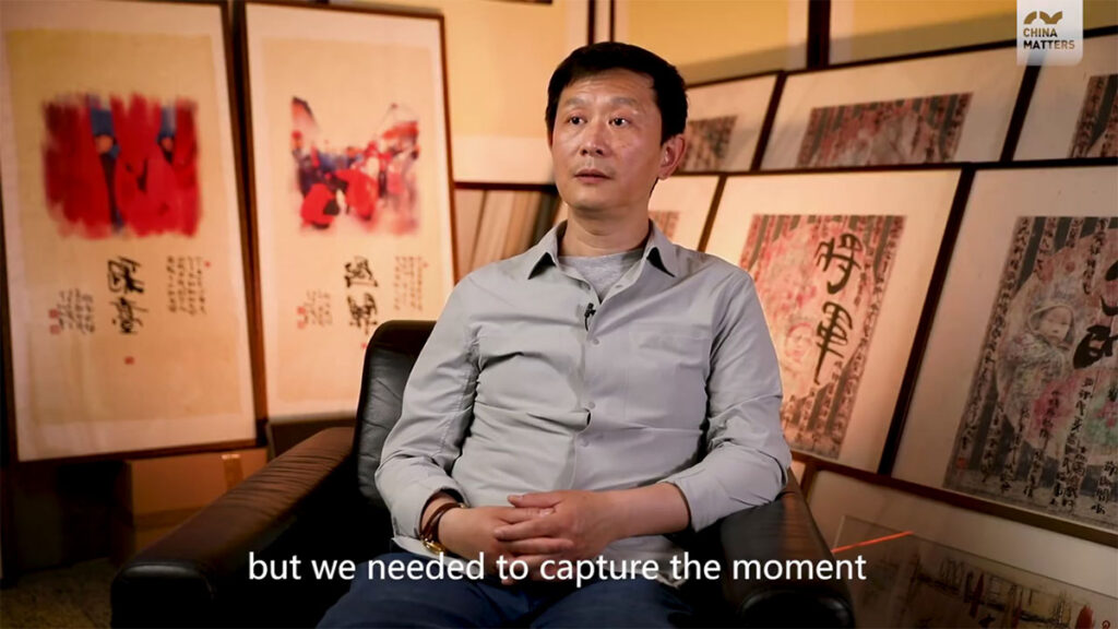 Screenshot of Li Ge from the documentary video "Photographing the Invisible - The Untold Story" 