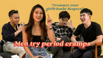 Men try period cramps: "Treasure your girlfriends! Respect!"