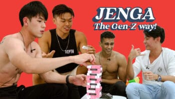 Strangers play JENGA with a twist!