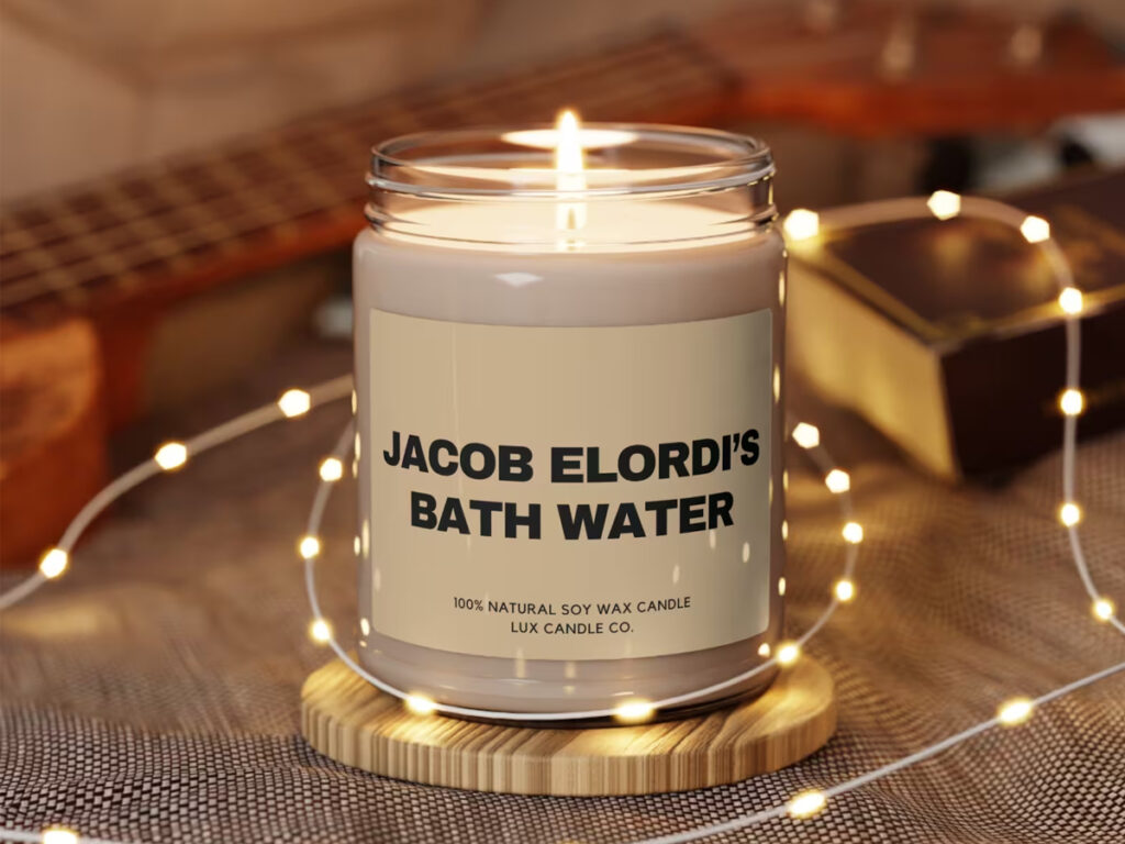 Jacob Elordi Saltburn Bath Scene Candle