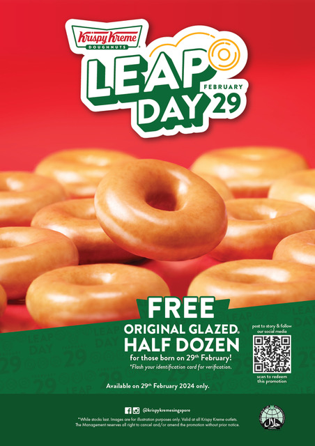 Leap Day Babies Get a Sweet Surprise at Krispy Kreme - Free Doughnuts!