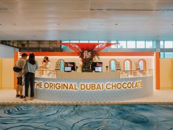 Dubai viral chocolate Changi Airport